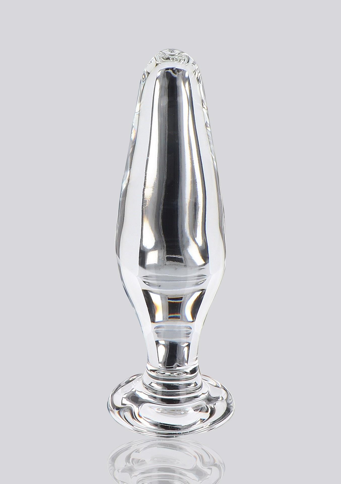 Plug anal din sticlă Star Sparkler ToyJoy, transparent, 12 cm
