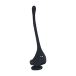 Inel de penis din silicon cu motor dublu și stimulator de prostată - Negru