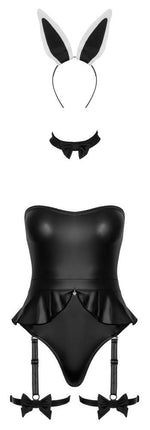 Costum Cottelli Body S Iepuraș Negru