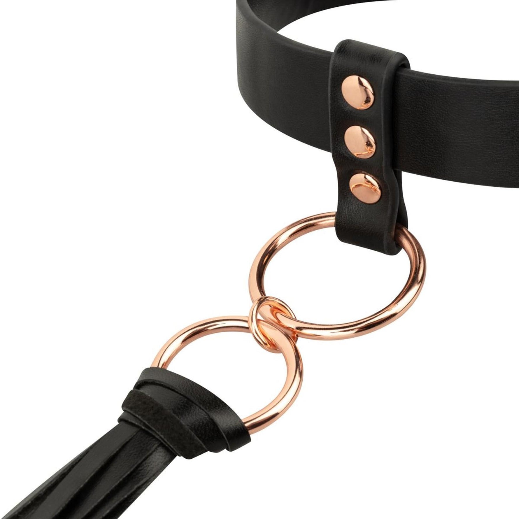 Zgardă Flogger Rosy Gold Neagră