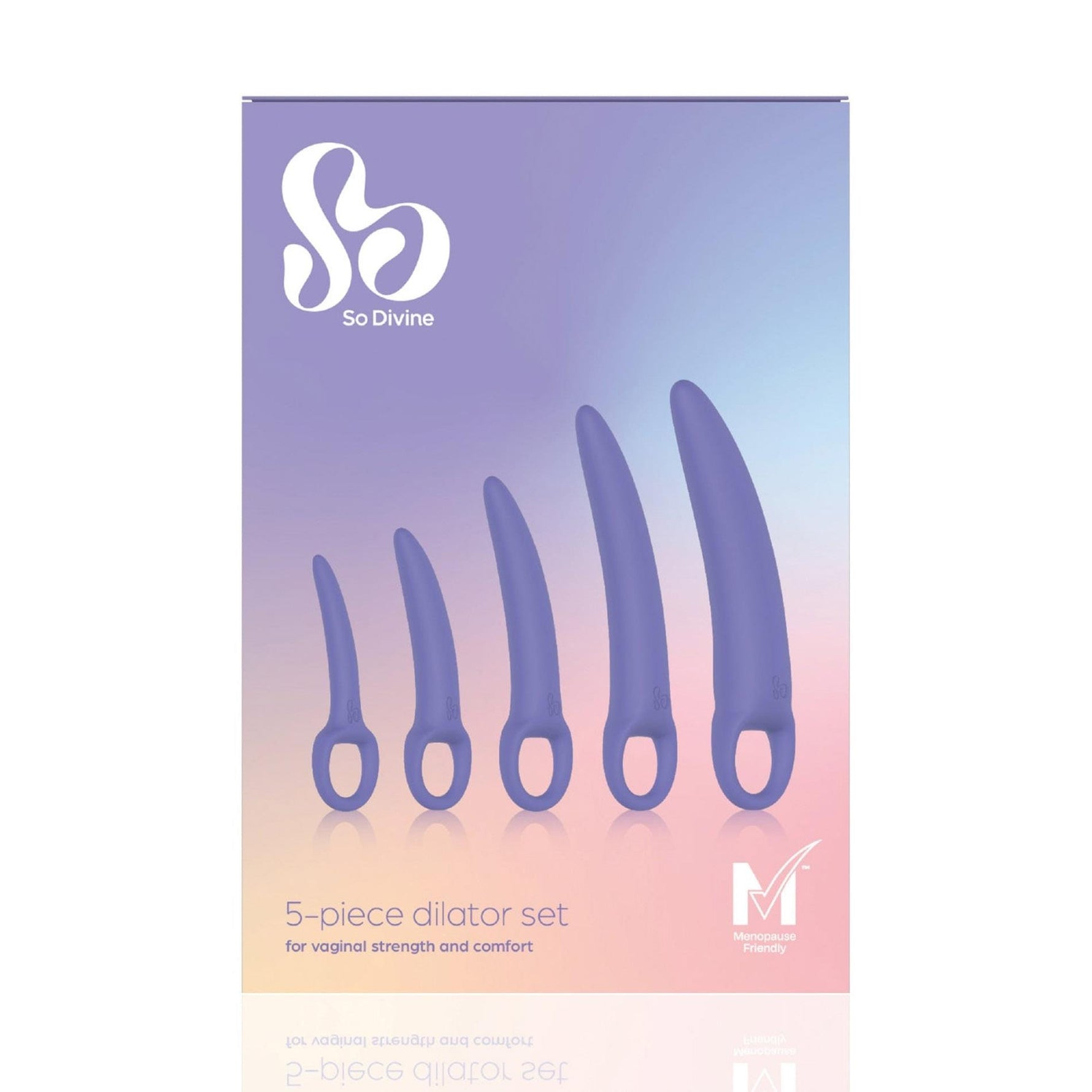 Set dilatatoare vaginale din silicon So Divine, 5 mărimi