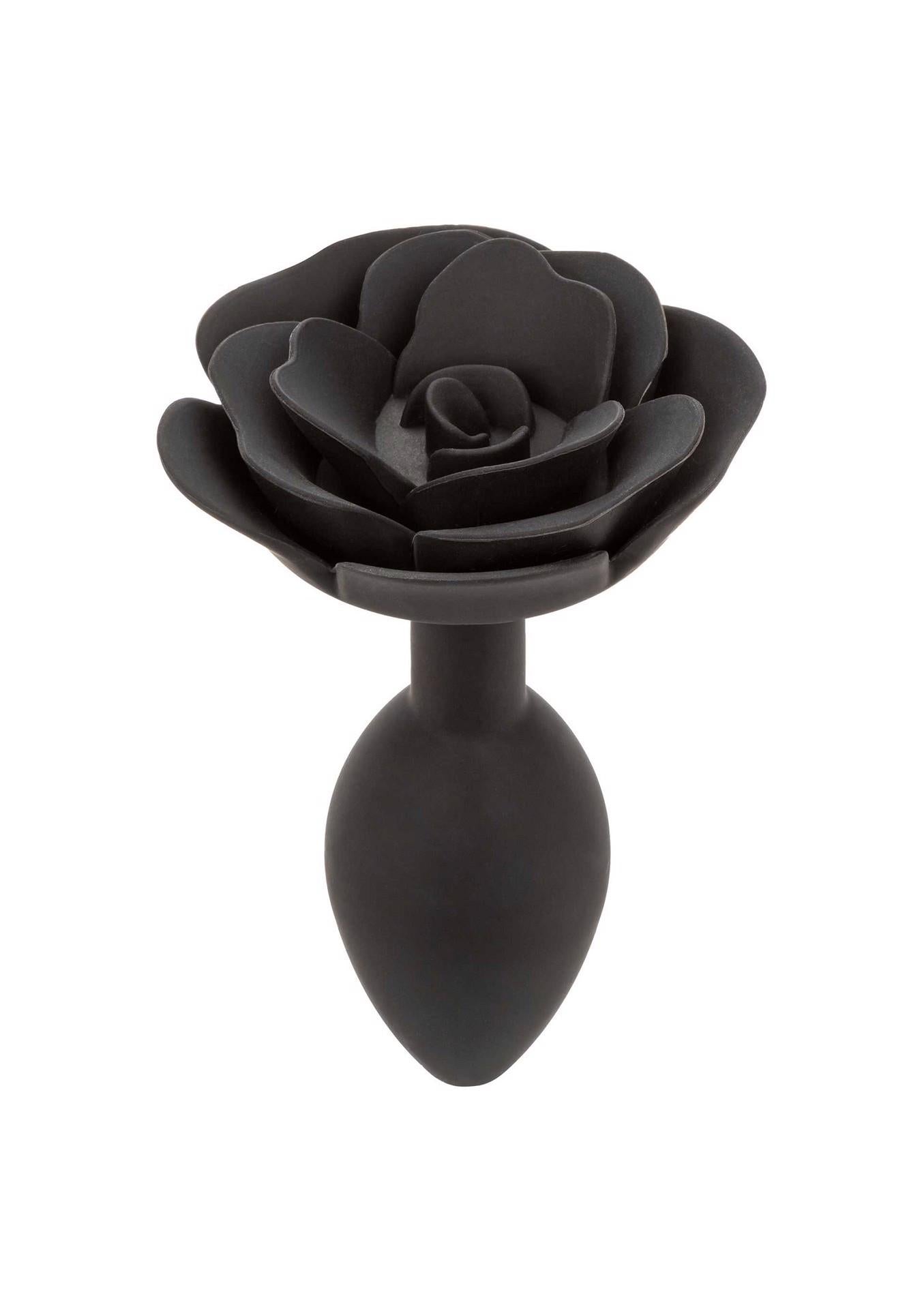 Dop anal din silicon Calexotics Forbidden Rose, mare, negru