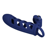Pretty Love Extensor de penis vibrant din silicon cu 10 funcții