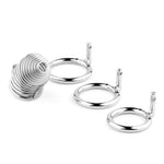 Cușcă pentru penis spiralată din oțel HeavyFun seria B 7,7 cm