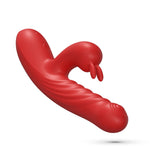 Vibrator Crushious Lapin Bunny cu glisare, roșu, USB