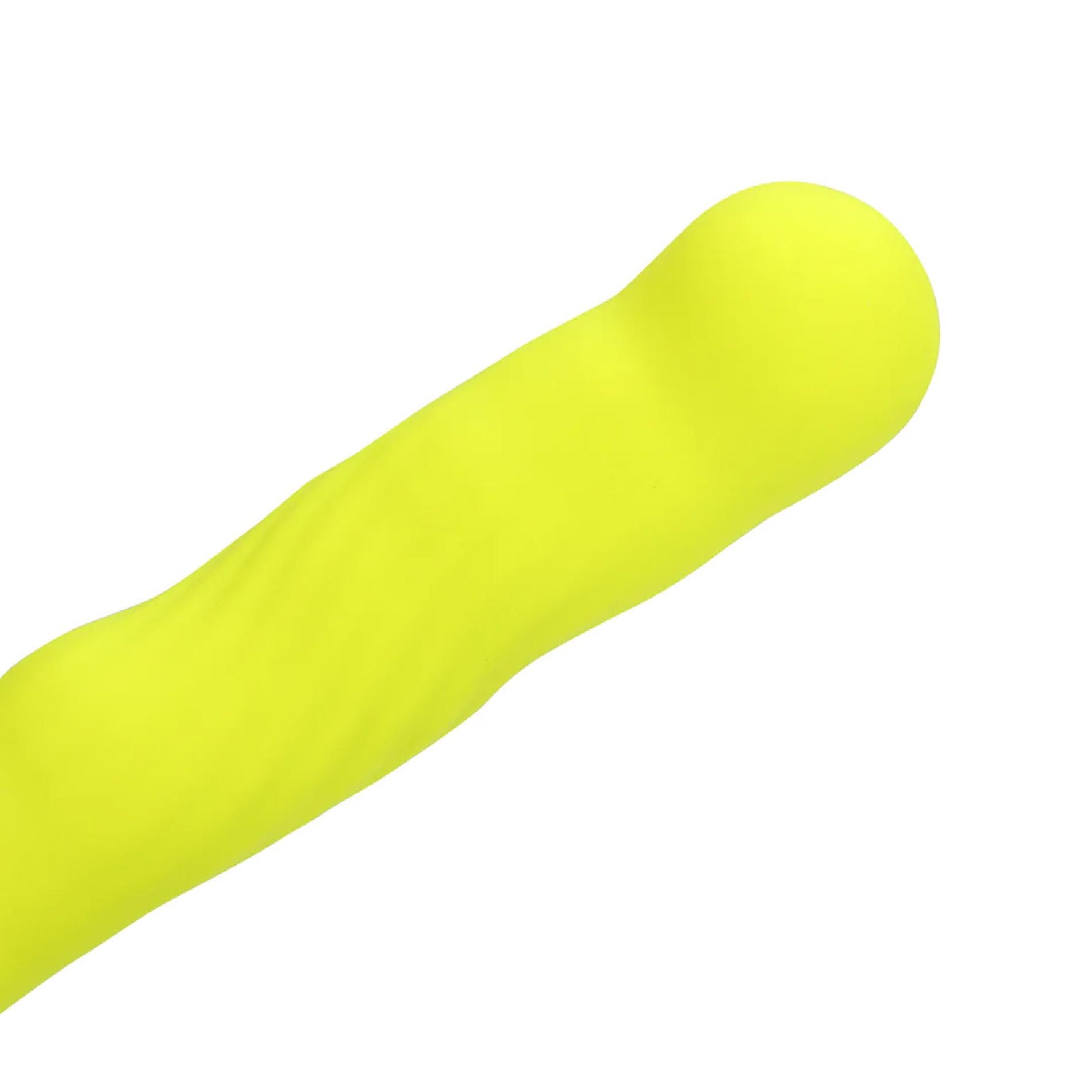 Vibrator Loveline pentru punctul G cu vârf mobil, verde lime, 24 cm