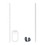 Inel pentru penis Levelz Double Loop din silicon, negru, 4 cm