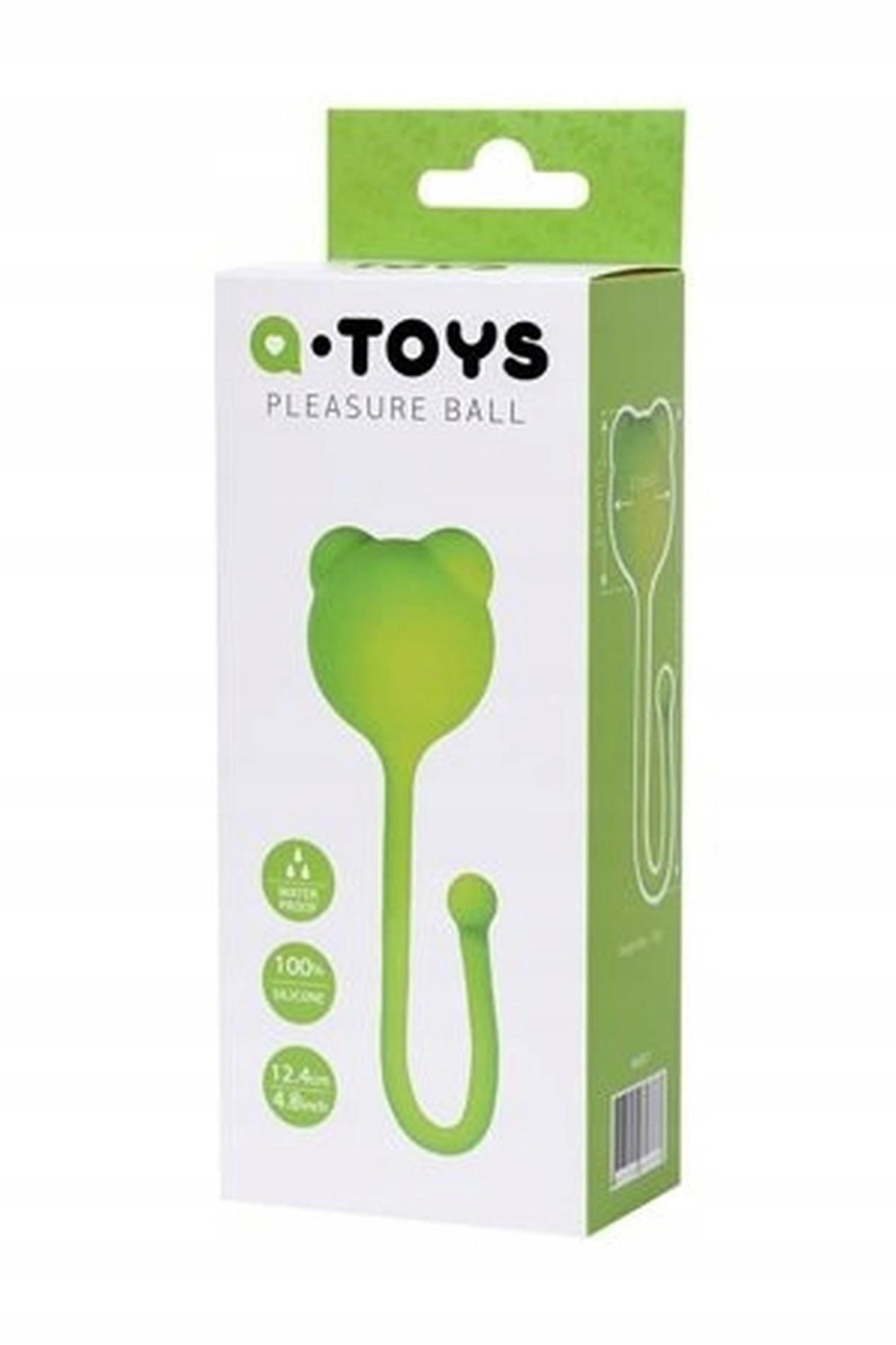 Bile vaginale din silicon A Toys verzi 12 cm
