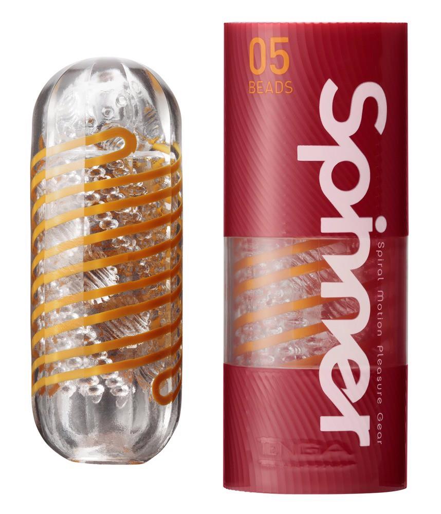 Masturbator Tenga Spinner Beads Transparent 13 cm