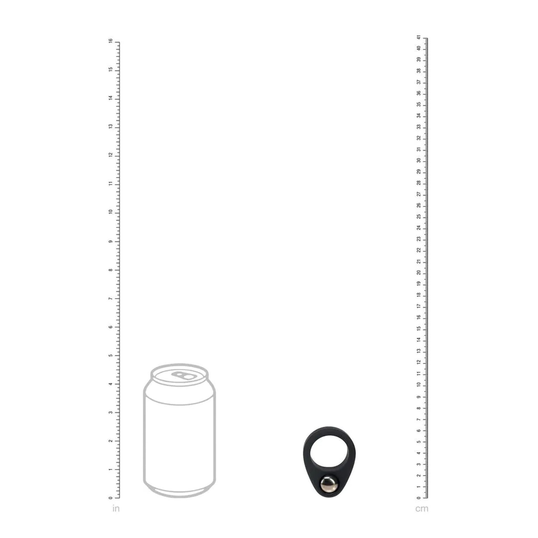Inel de penis din silicon ponderat Levelz, negru