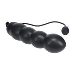 Dop anal gonflabil cu minge Levelz by Shots, silicon, negru