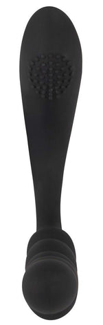 Vibrator anal flexibil din silicon Black Velvets cu USB, 26 cm
