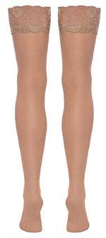 Ciorapi Cottelli LEGWEAR cu dantelă, nud L