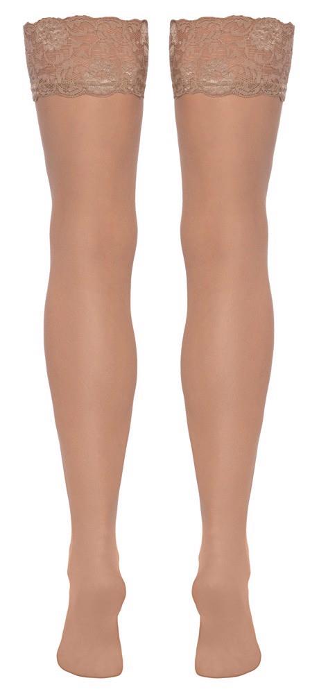 Ciorapi Cottelli LEGWEAR cu dantelă, nud L