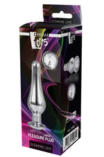 Plug anal Gleaming Love din aluminiu, argintiu, L 12,7 cm