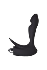 Masaj prostată Erotist din silicon negru 14 cm