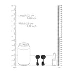 Au! Ciucuri pentru sfârcuri cu inimă, negre, 6,3 cm