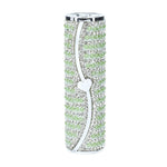Vibrator mini ruj Loveline verde cu 4 vârfuri USB