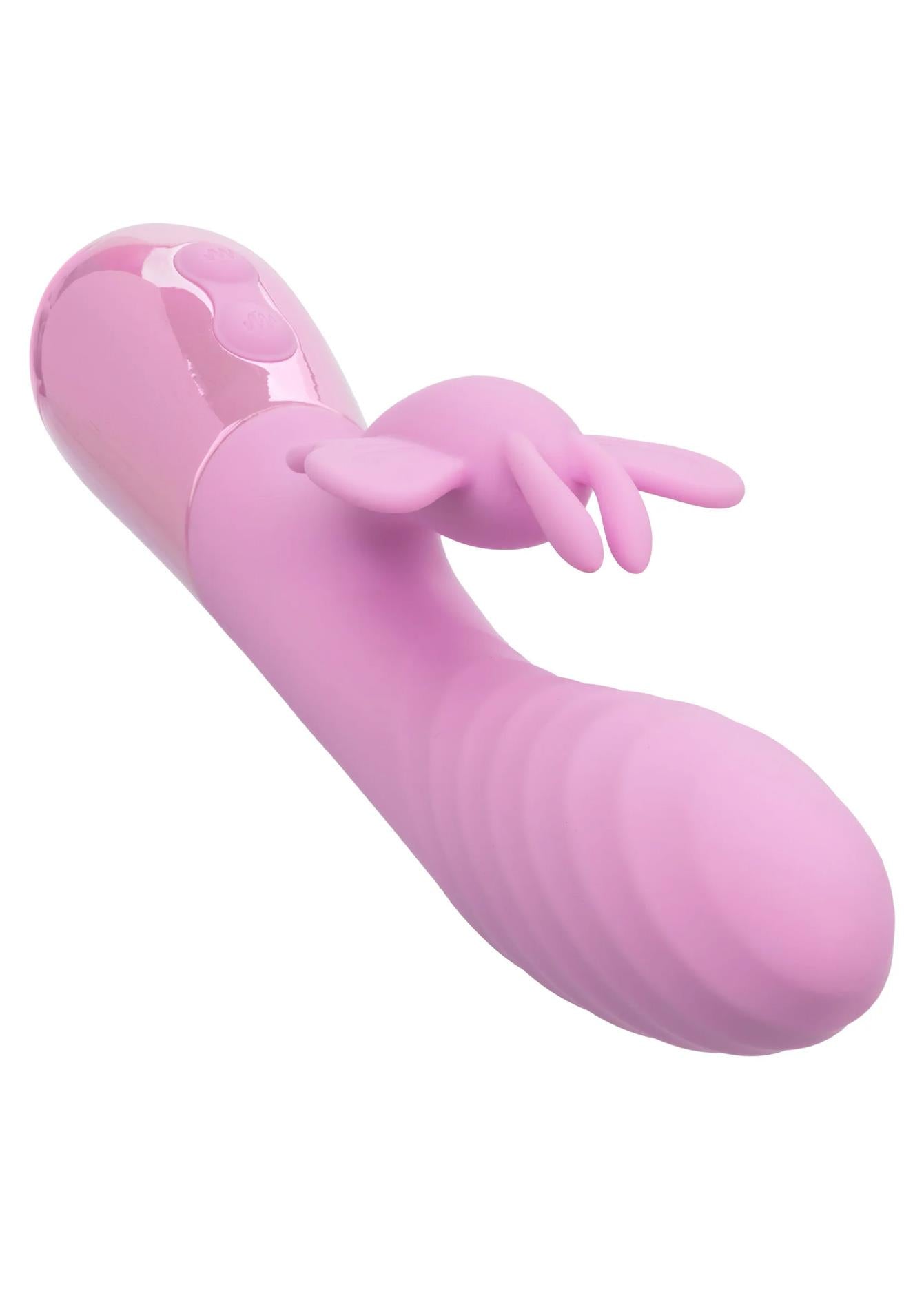 Vibrator Calexotics Aura Dual Flutter Bunny roz USB 11.5cm