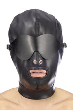 Mască BDSM cu gură deschisă și spandex, fetiș Tentation