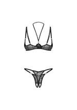Set Olianna Obsessive L/XL cu dantelă deschisă