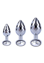Plug anal ToyJoy Disco Diamond, mare, argintiu
