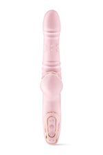 Vibrator USB roz încălzit Yoba Lively cu model iepuraș