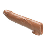 Prelungitor de penis Pretty Love cu inserții interschimbabile, maro închis, 26 cm