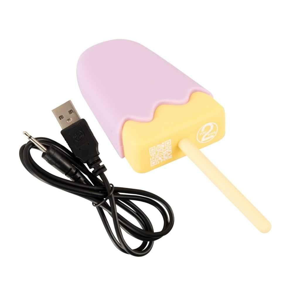 You2Toys Aparat de masaj vibrant pentru înghețată, silicon, USB, 13,5 cm