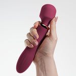 Aparat de masaj vibrant Jinx Crushious, culoare vin roșu, 21 cm