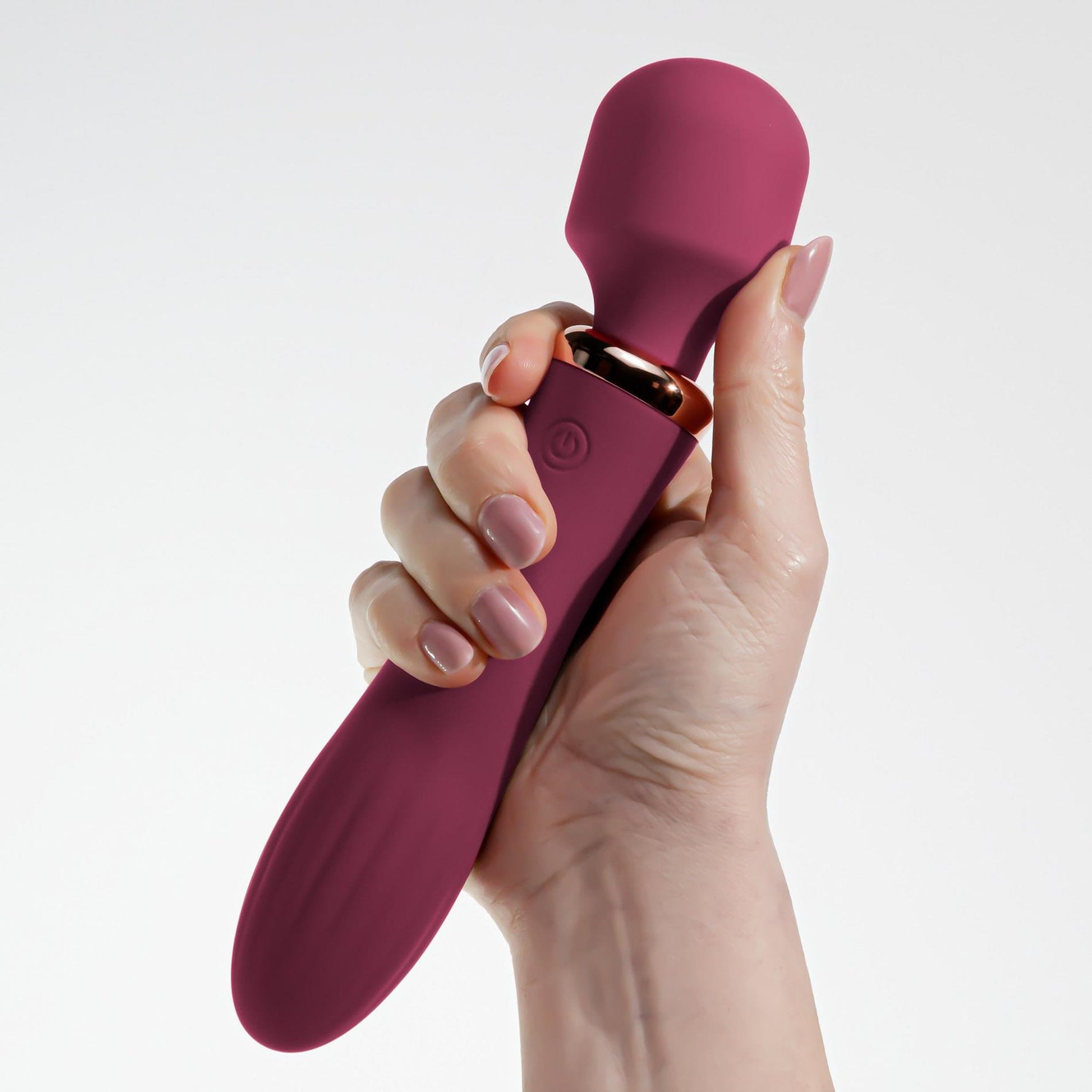 Aparat de masaj vibrant Jinx Crushious, culoare vin roșu, 21 cm