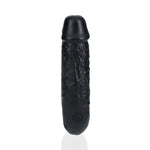 Dildo dublu în formă de U RealRock 12,7 cm negru