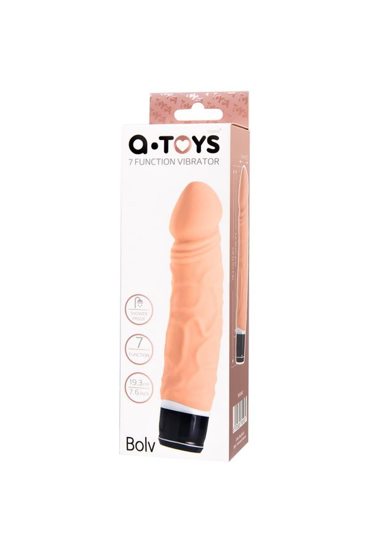 Vibrator realist din silicon A-Toys Bolv 16 cm