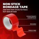 Bandă adezivă antiaderentă Ouch din PVC, 20 m, roșie