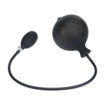 Plug anal gonflabil din silicon cu nervuri Levelz de la Shots, negru, 5 cm