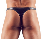 Tanga din piele strălucitoare Svenjoyment, mărime L