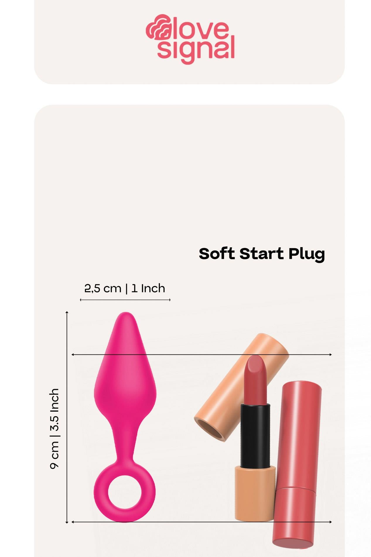 Dop anal din silicon Dream Toys Soft Start 9 cm
