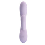 Vibrator USB Rosolyn Pretty Love din silicon, cu formă de iepuraș, 10 moduri