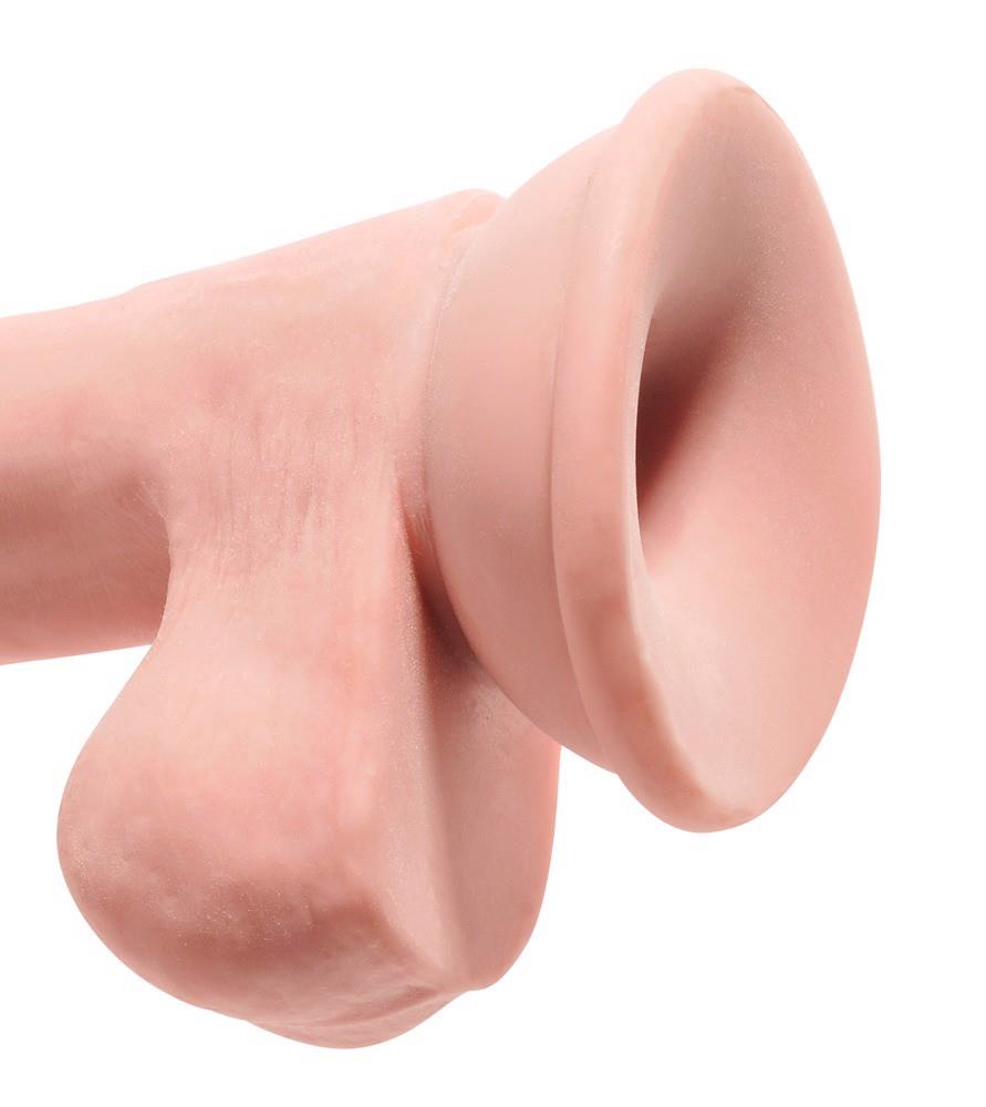 Dildo King Cock Plus TPE cu testicule 20,3 cm