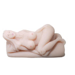 Masturbator Baile TPR cu ouă vibratoare duble și voce
