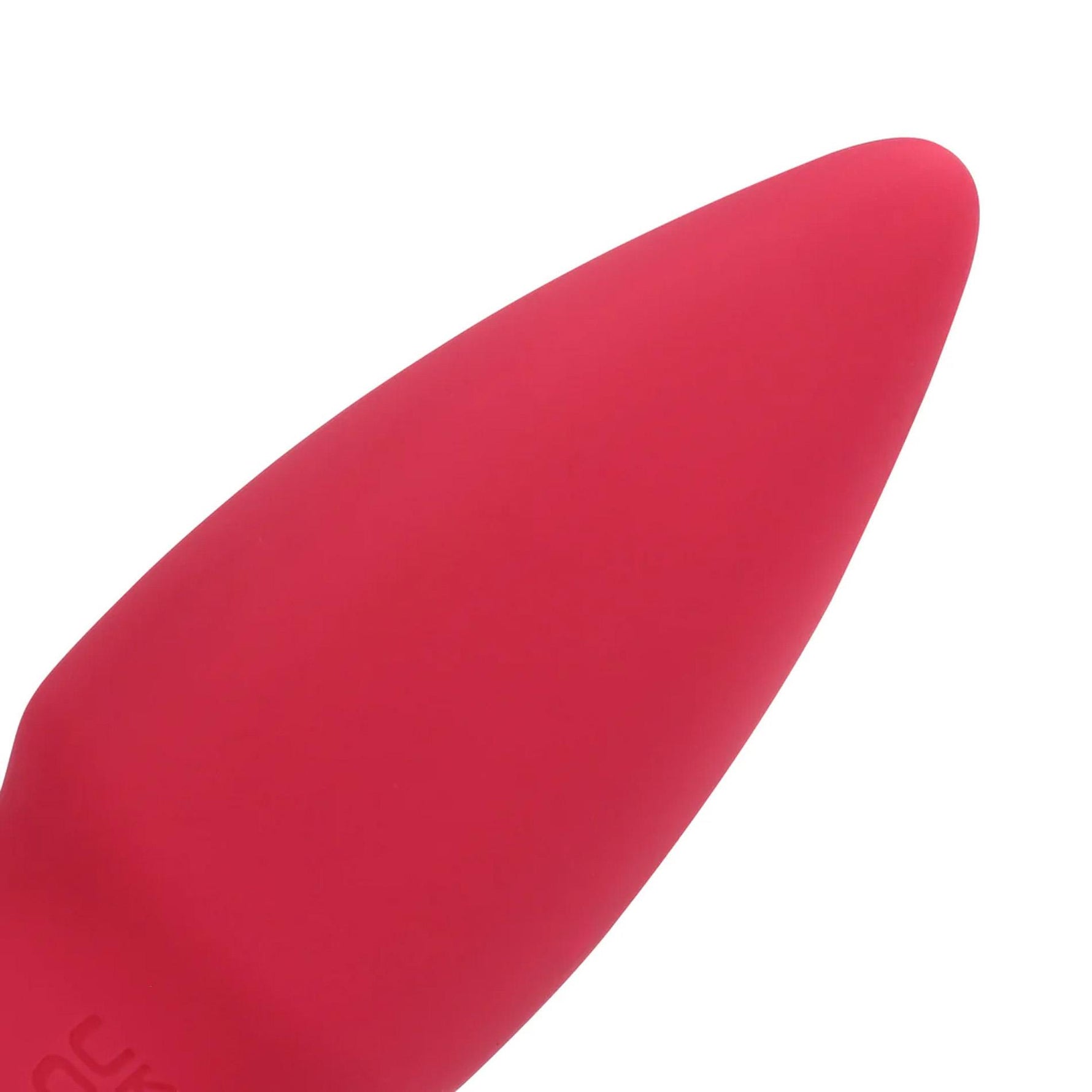 Vibrator Loveline din silicon cu con roșu, 7,7 cm