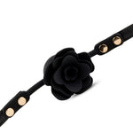 Băutură de siguranță din silicon Black Rose cu trandafir și canal 4,2 cm