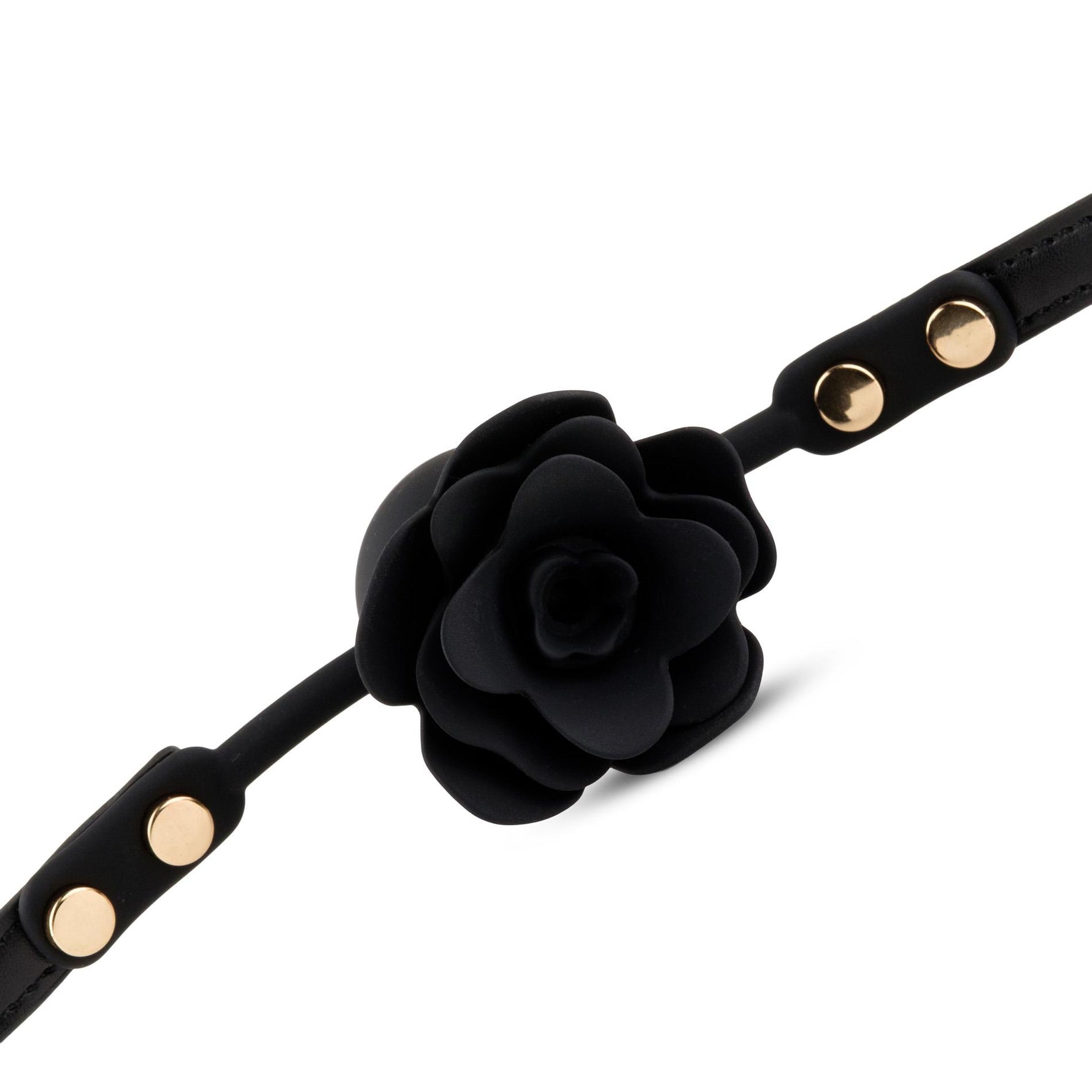 Băutură de siguranță din silicon Black Rose cu trandafir și canal 4,2 cm