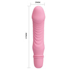 Vibrator Pretty Love Stev din silicon roz, 10 funcții, 13,5 cm