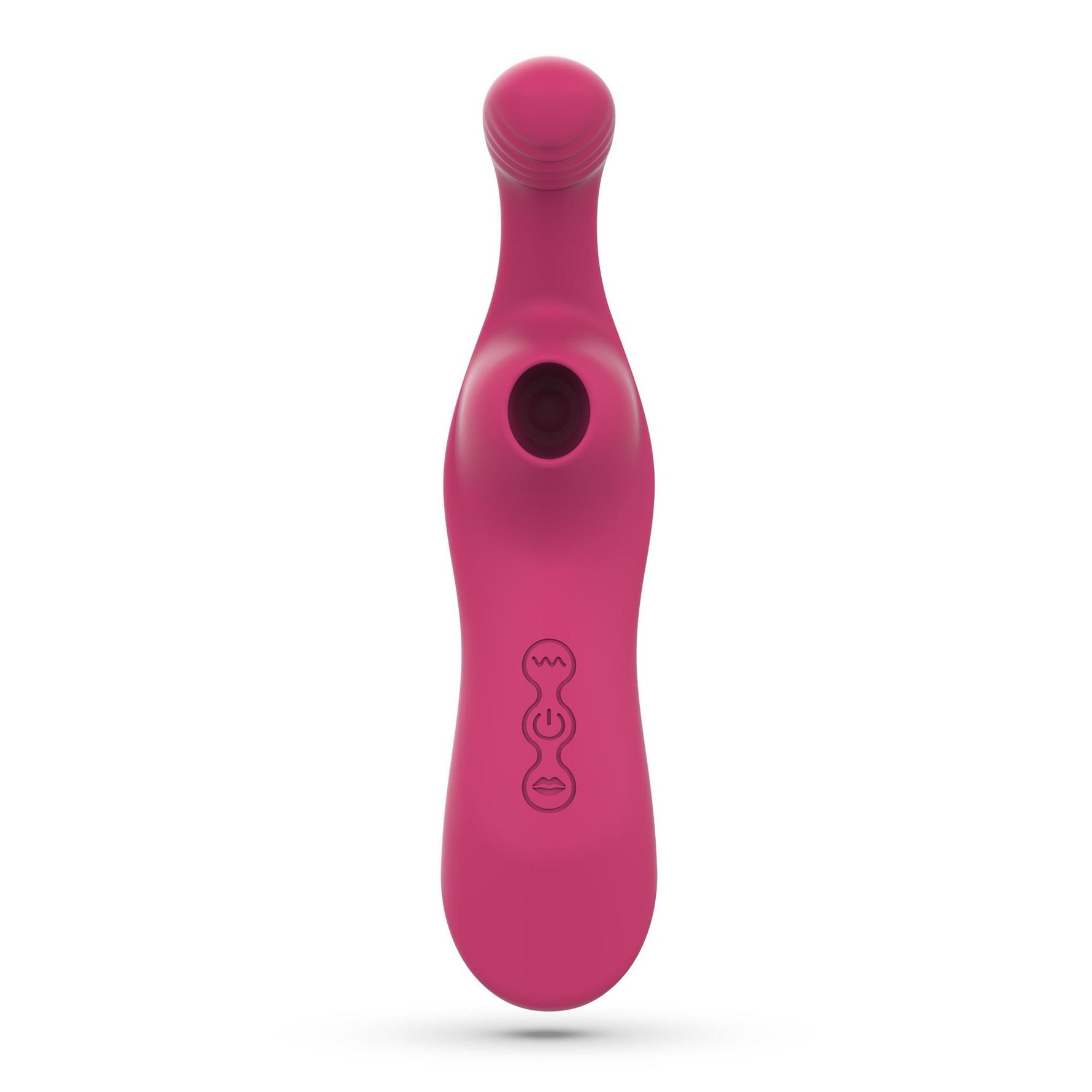 Vibrator Crushious Cyrano din silicon cu aspirație USB pentru punctul G, 18 cm