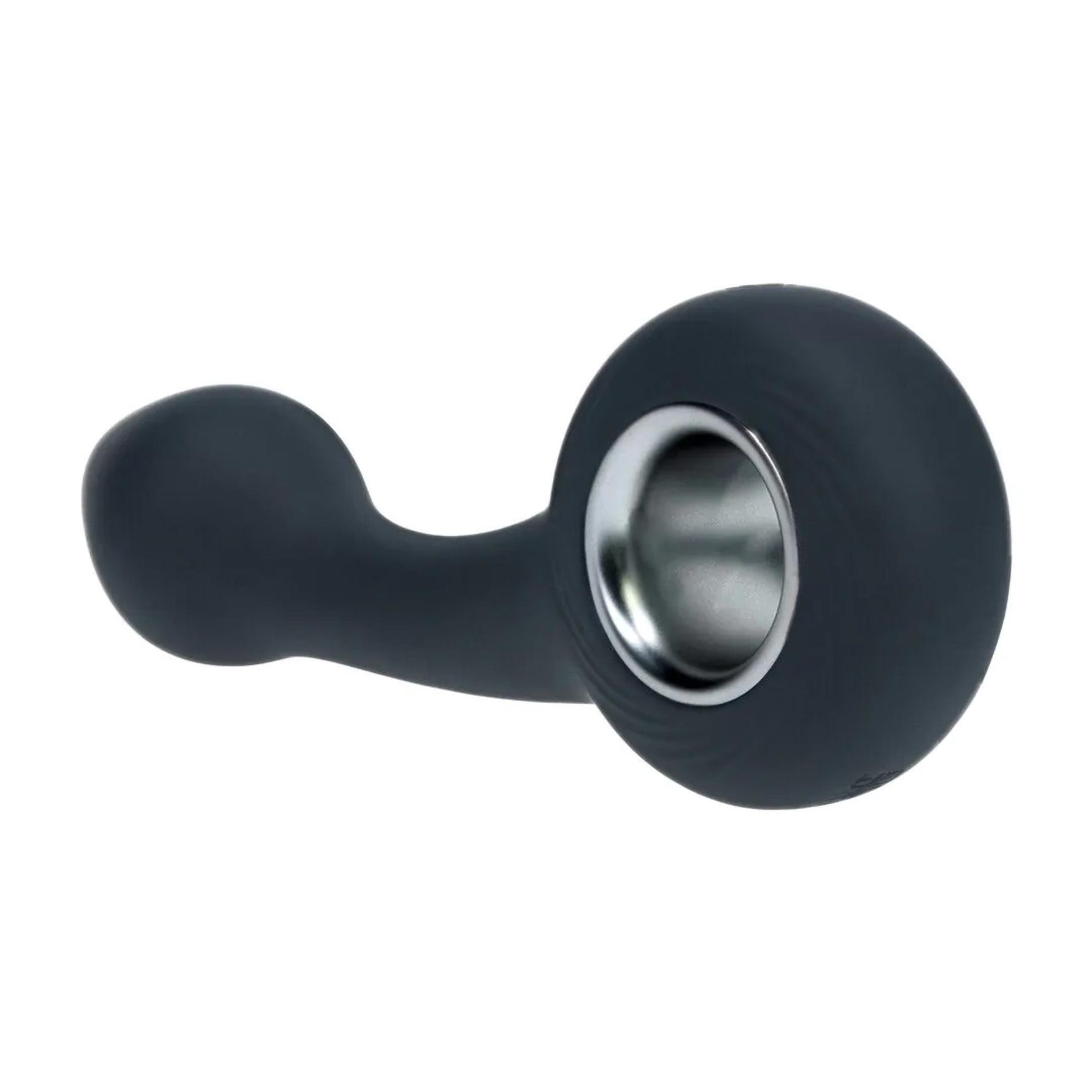 Masaj vibrant pentru prostată Levelz din silicon cu buclă, negru, 14,5 cm