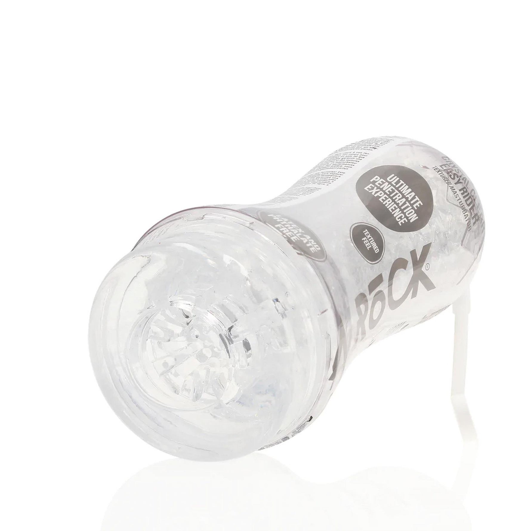 Masturbator texturat Easy Rider RealRock transparent 21 cm