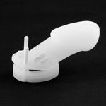 Cușcă pentru penis HeavyFun din silicon 7 cm cu 5 inele
