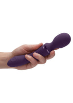 Vibrator cu baghetă din silicon Vive Enora, violet, USB, 22 cm