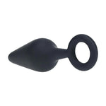 Dop anal Levelz M din silicon, negru, 12 cm